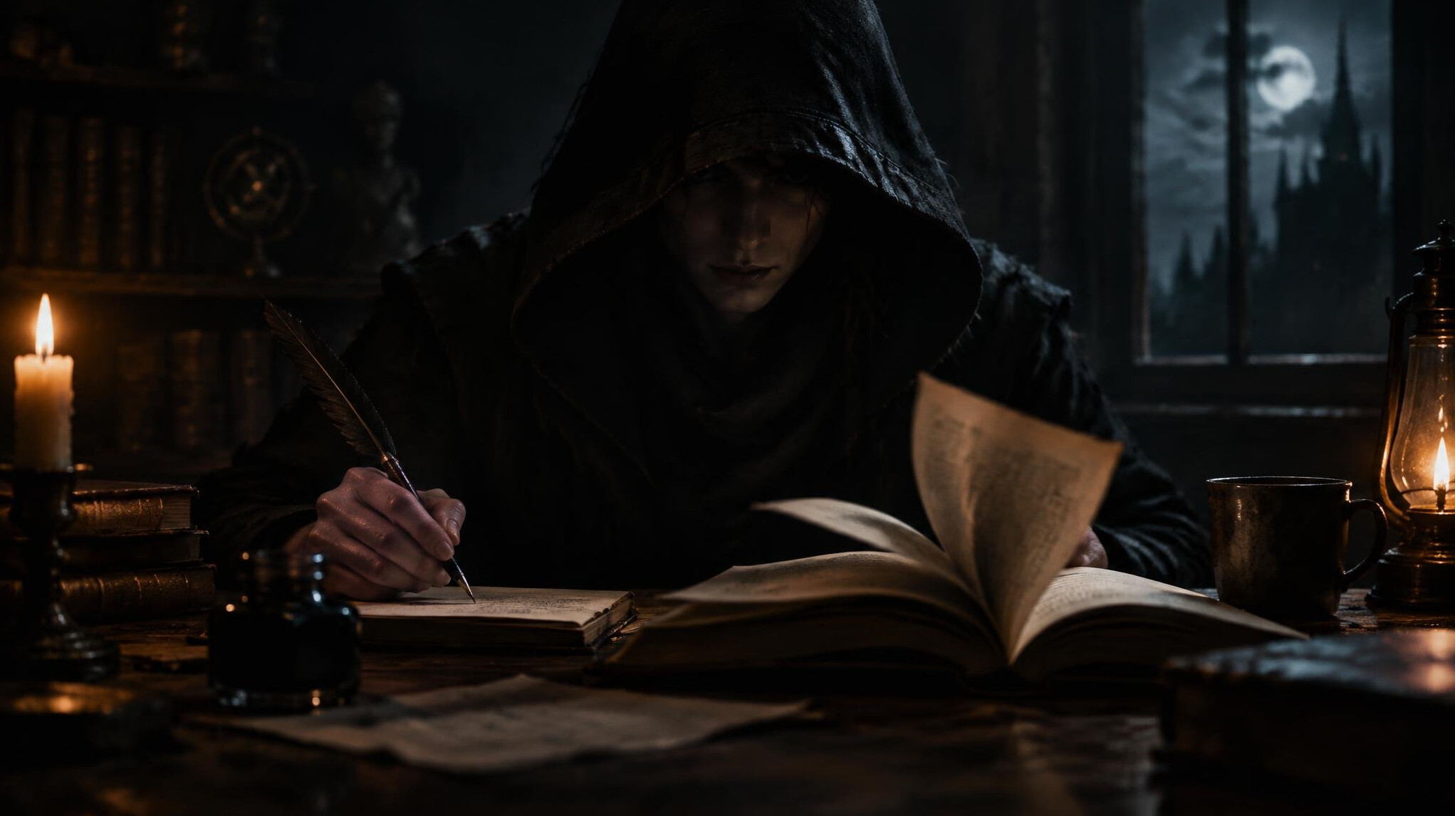 mysterious character portrait